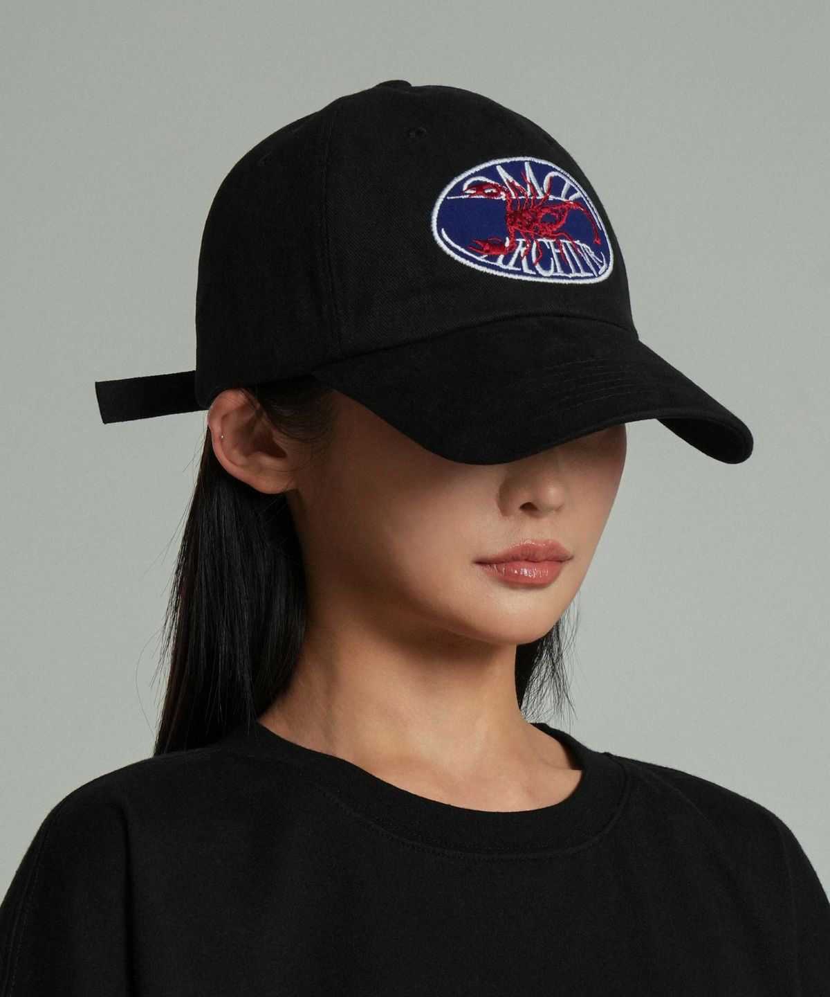 아이돈워너셀(IDWS) Scorpion Wappen Maxi Cap Black