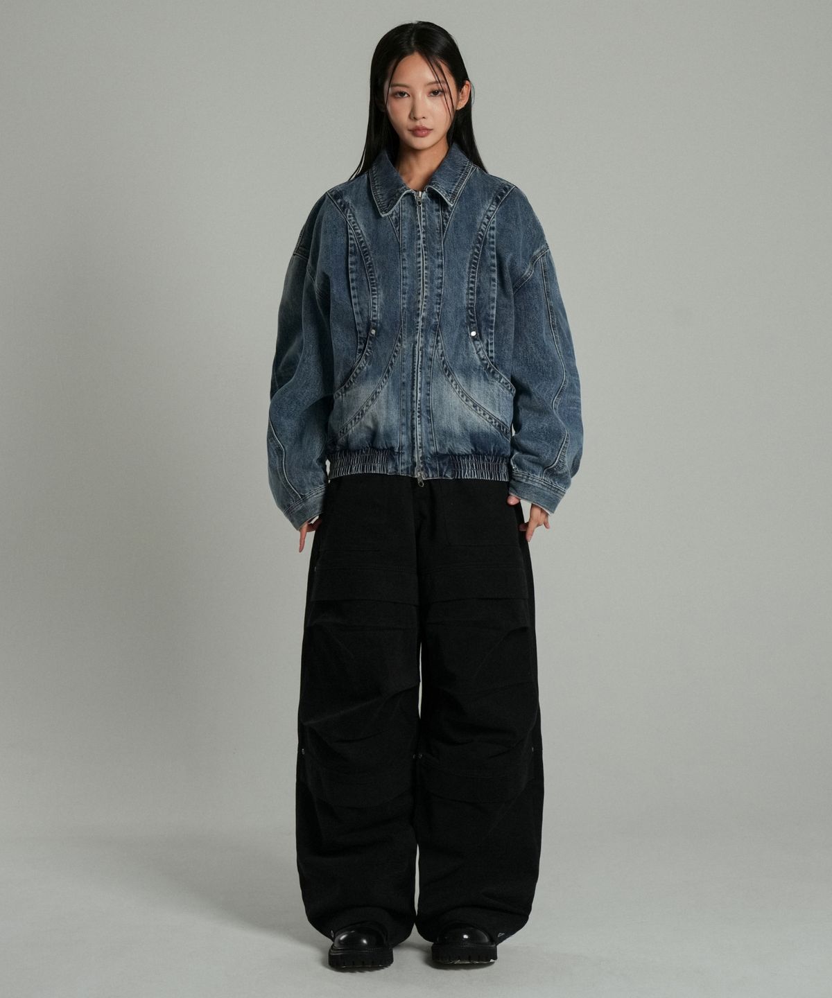 아이돈워너셀(IDWS) Nomad Maxi Layer Pants Black
