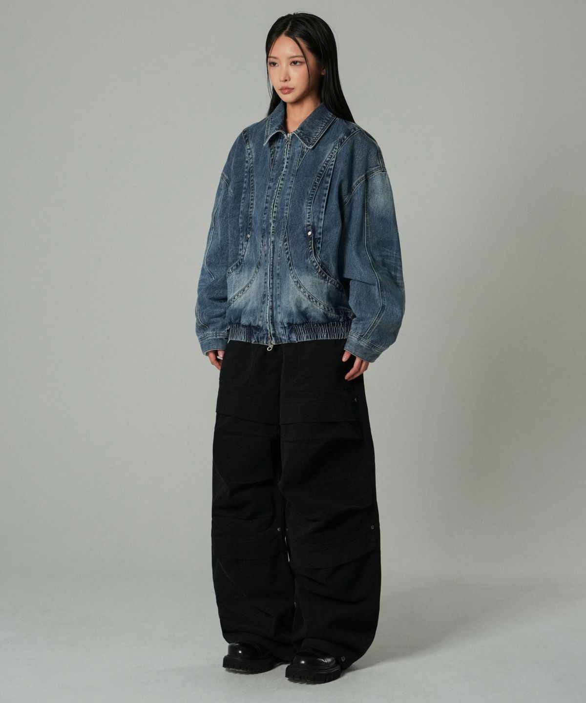 아이돈워너셀(IDWS) Nomad Maxi Layer Pants Black