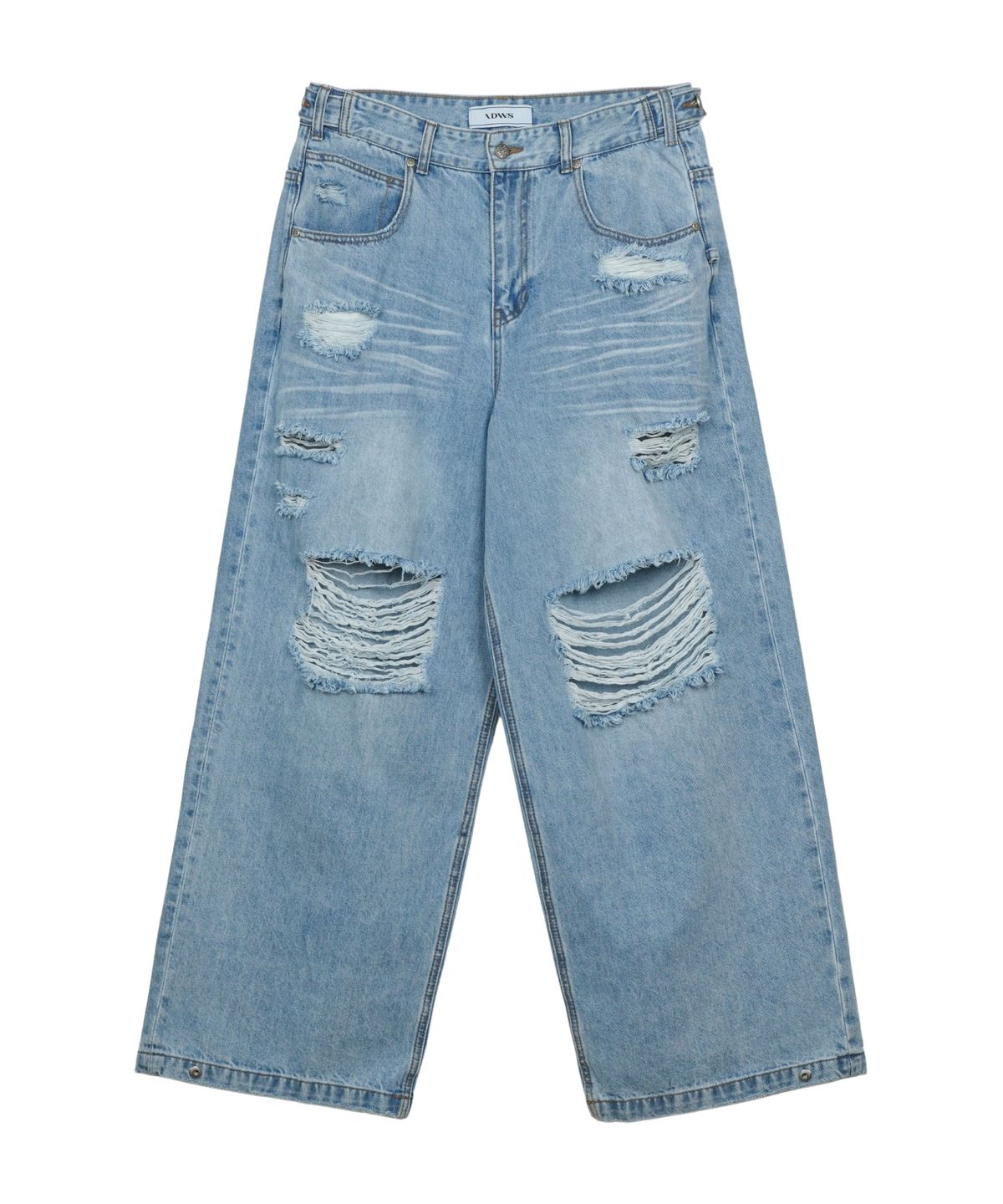 아이돈워너셀(IDWS) Solar Damage Maxi Denim Pants Indigo