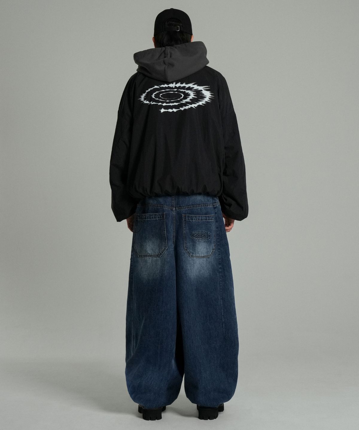 아이돈워너셀(IDWS) Axel Denim Balloon Pants Dark Indigo