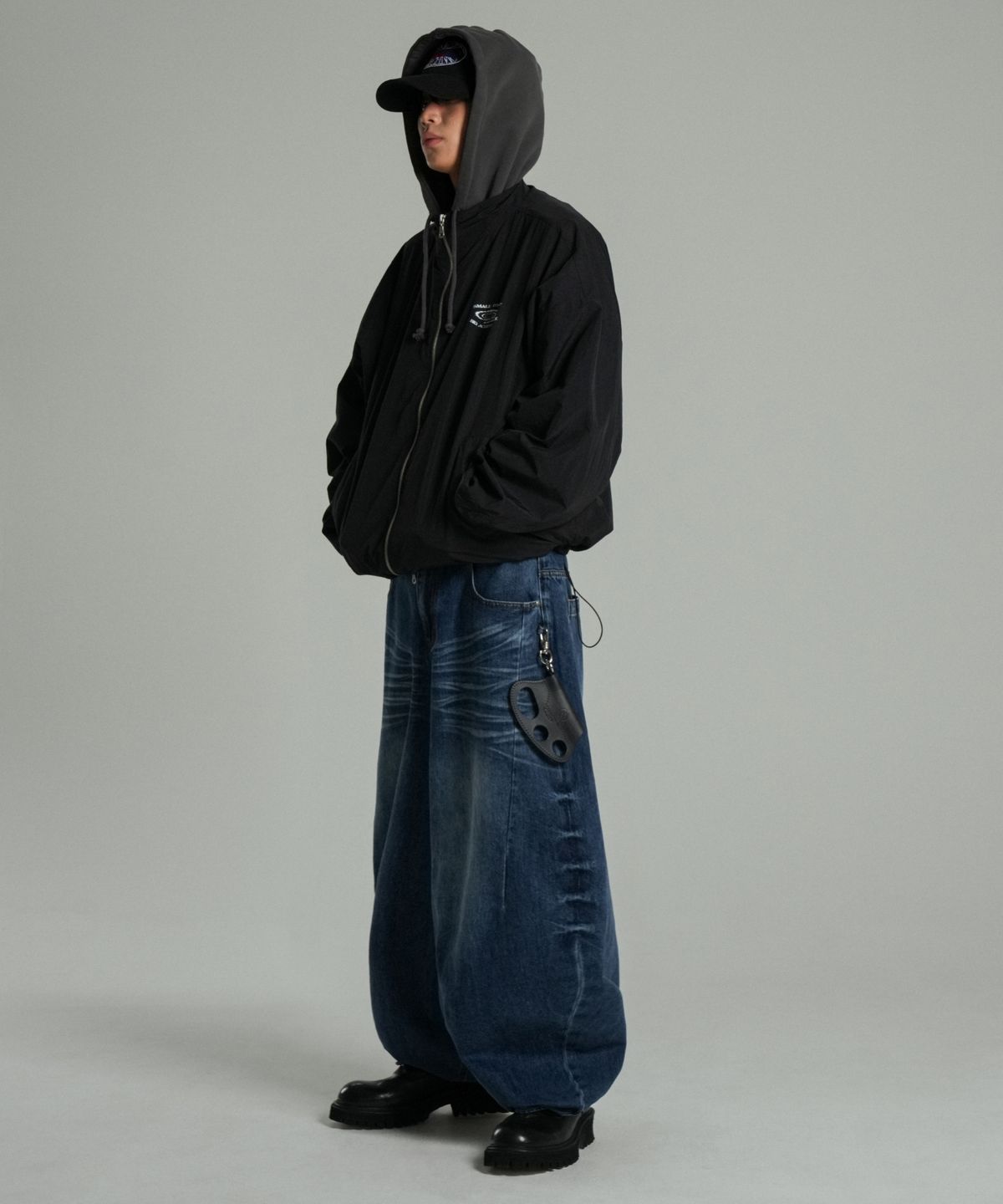 아이돈워너셀(IDWS) Axel Denim Balloon Pants Dark Indigo