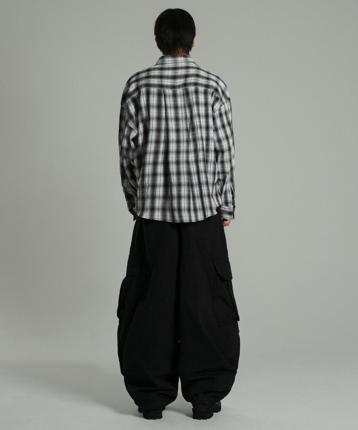 아이돈워너셀(IDWS) Terrace Check Shirt Black