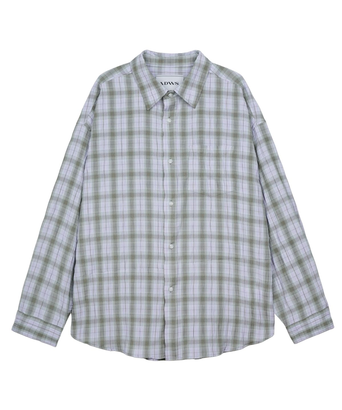아이돈워너셀(IDWS) Terrace Check Shirt Lavender