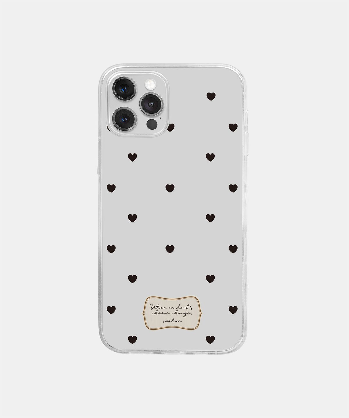 소유템(SOUTEM) Vintage dot Phone Case_Clear