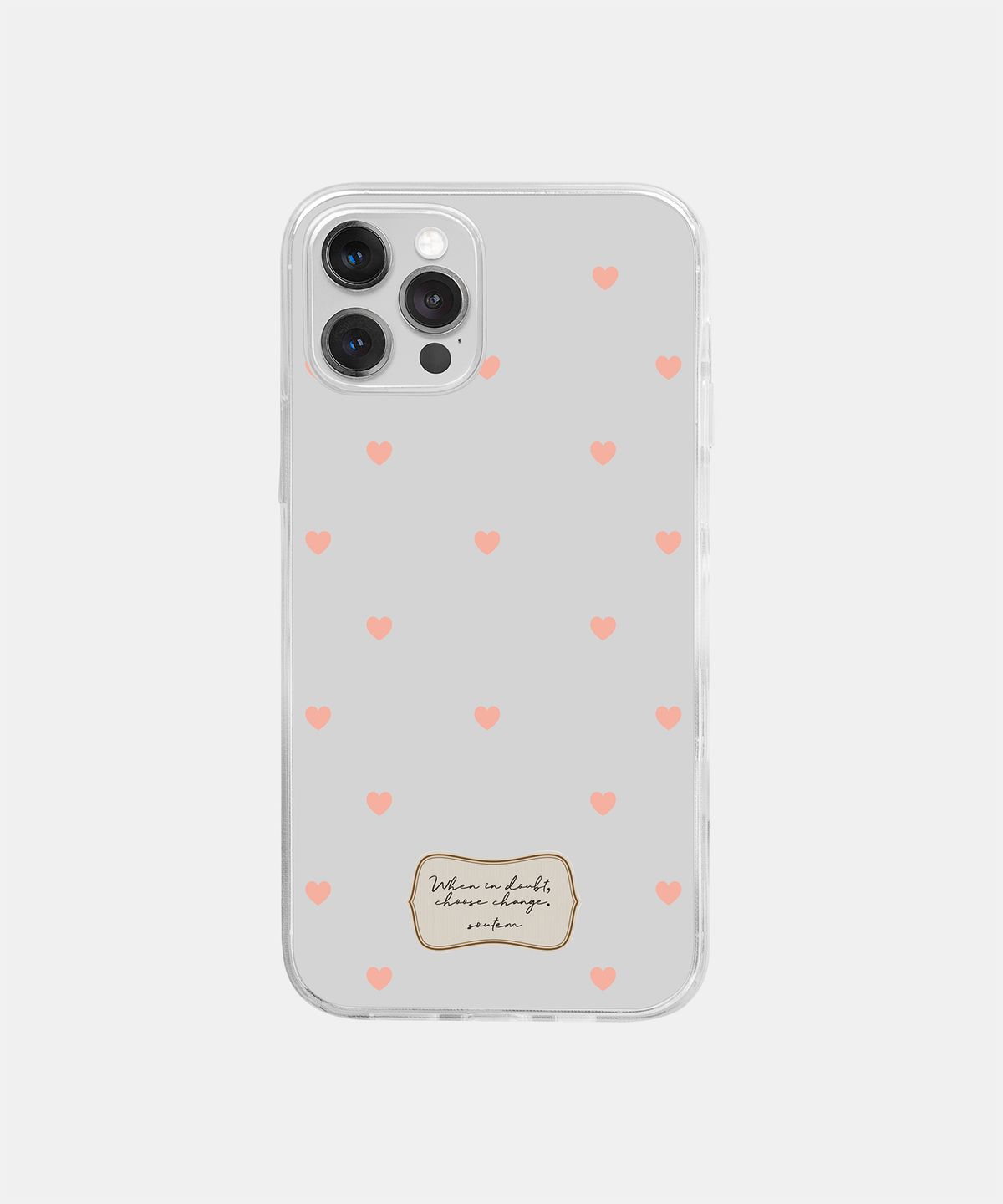 소유템(SOUTEM) Vintage dot Phone Case_Clear
