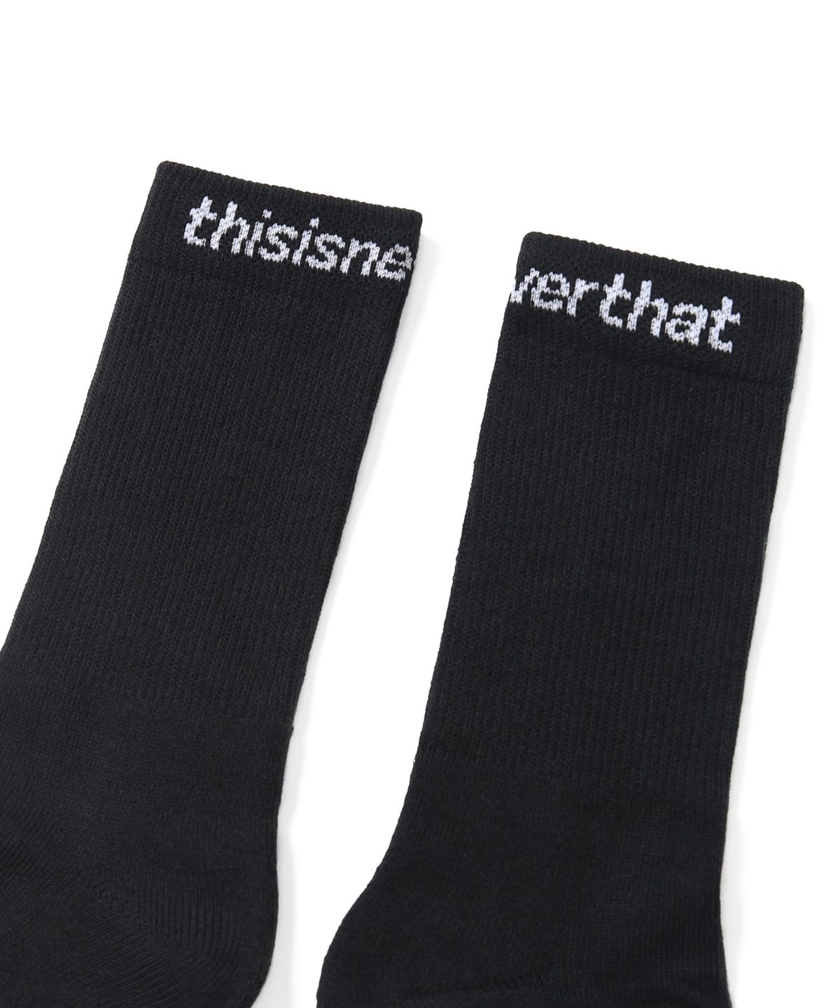 디스이즈네버댓(THISISNEVERTHAT) SP-Logo Socks 3Pack Black