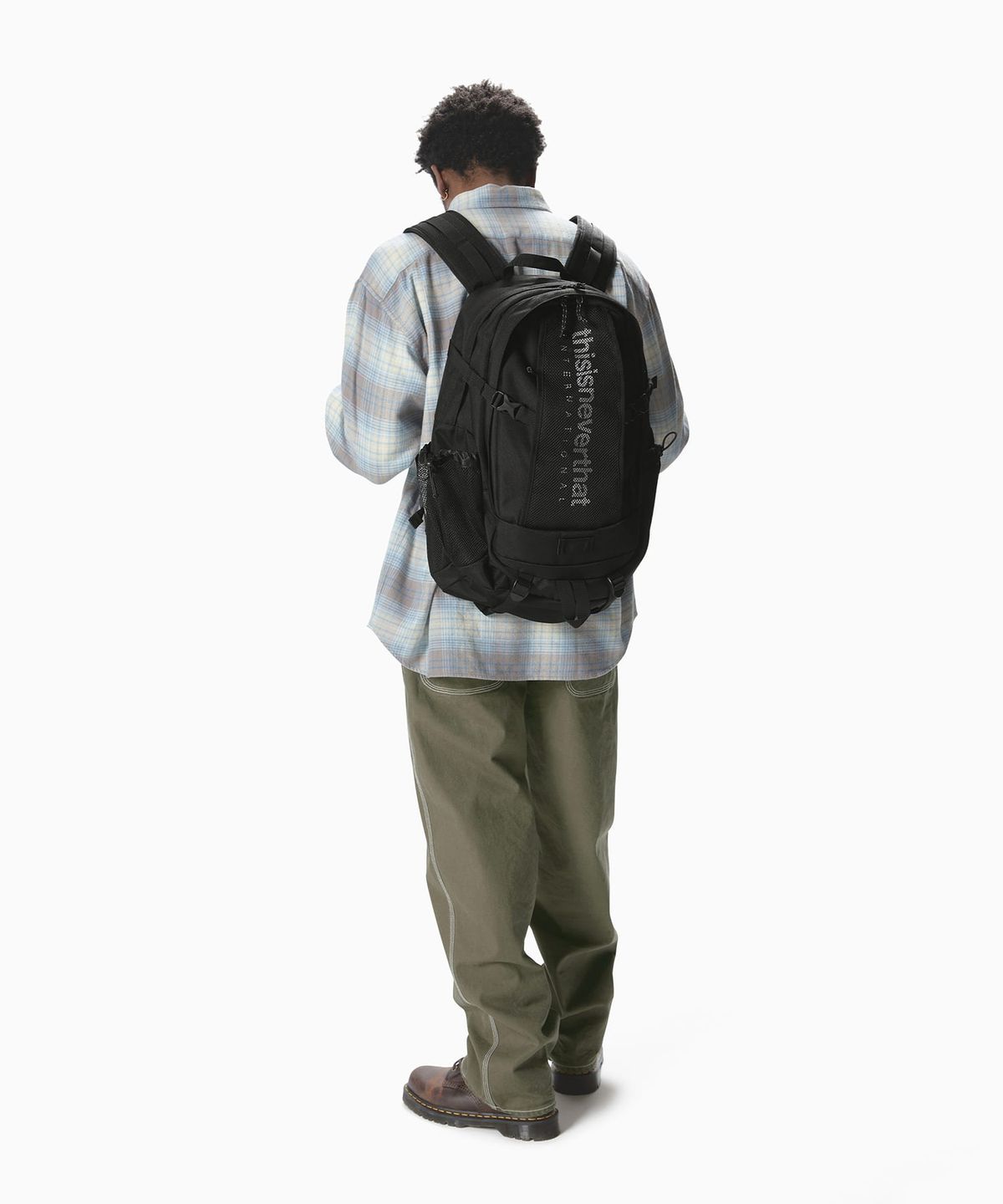 디스이즈네버댓(THISISNEVERTHAT) (SS25) INTL-Logo Backpack 30 Black