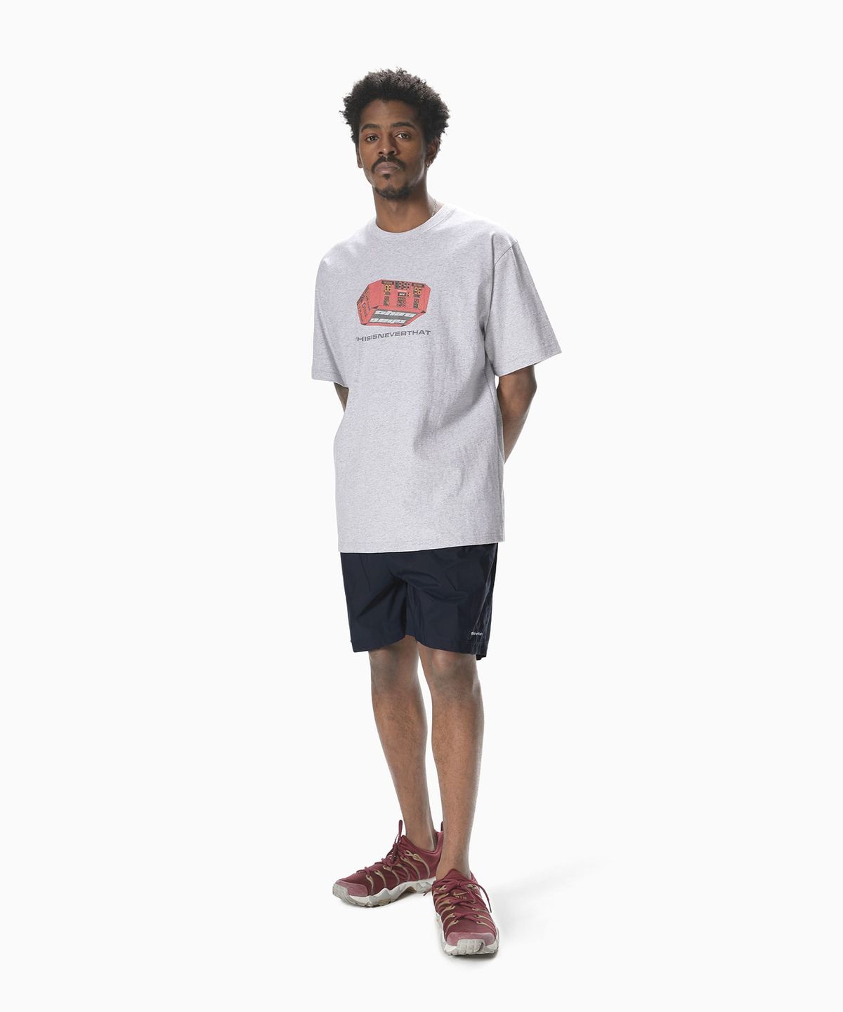 디스이즈네버댓(THISISNEVERTHAT) PERTEX® EQ Trail Short Navy