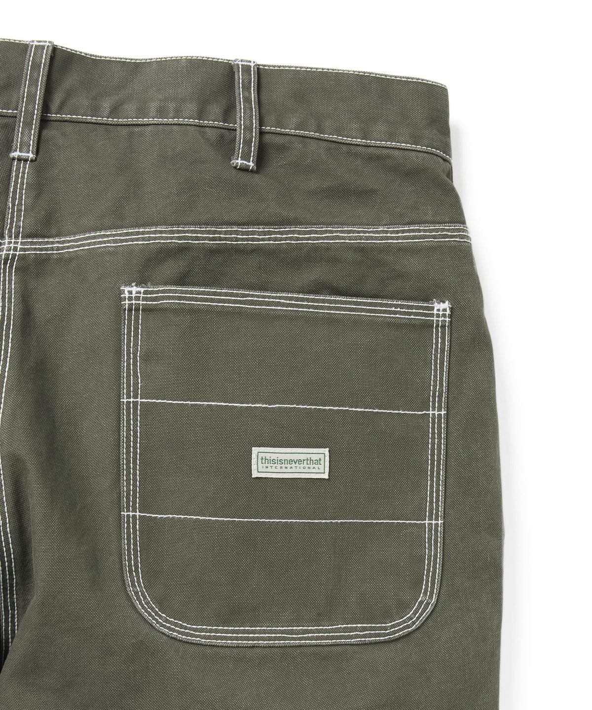 디스이즈네버댓(THISISNEVERTHAT) Contrast Stitch Pant Olive