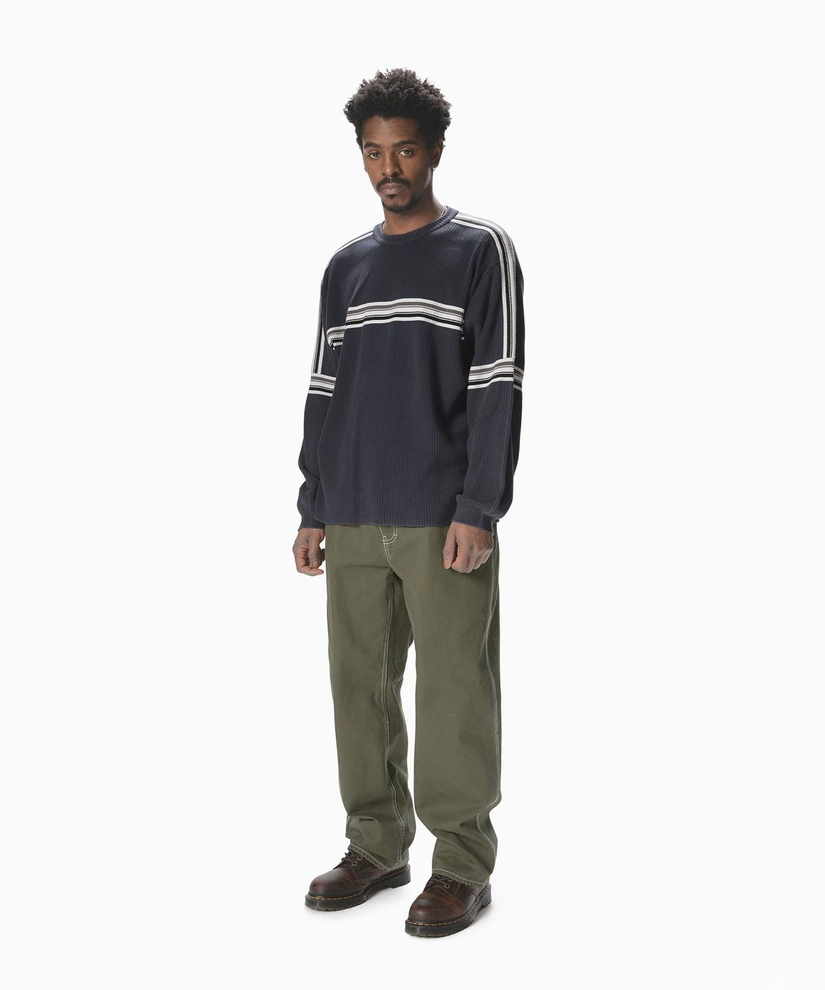 디스이즈네버댓(THISISNEVERTHAT) Contrast Stitch Pant Olive