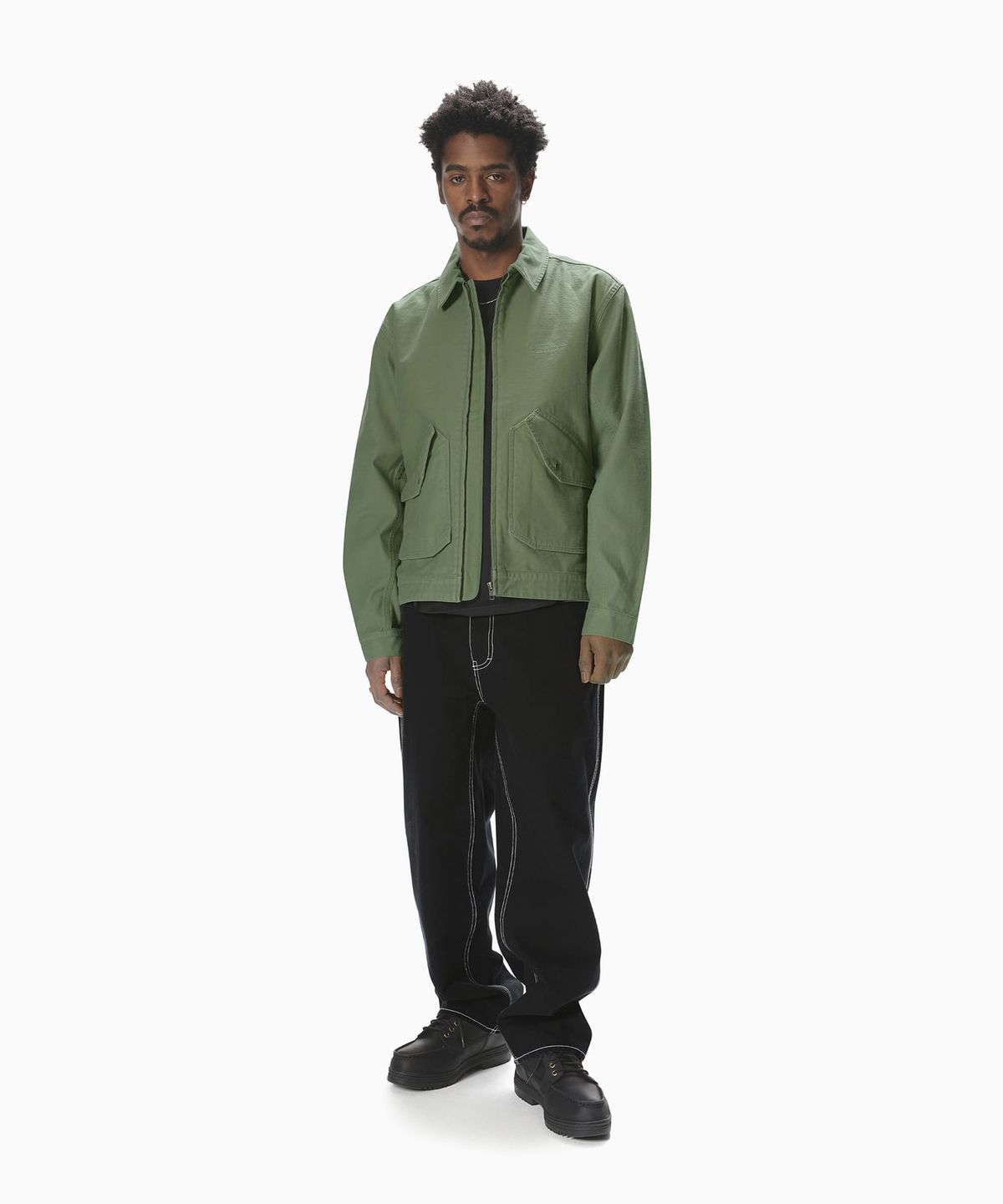디스이즈네버댓(THISISNEVERTHAT) Contrast Stitch Pant Black