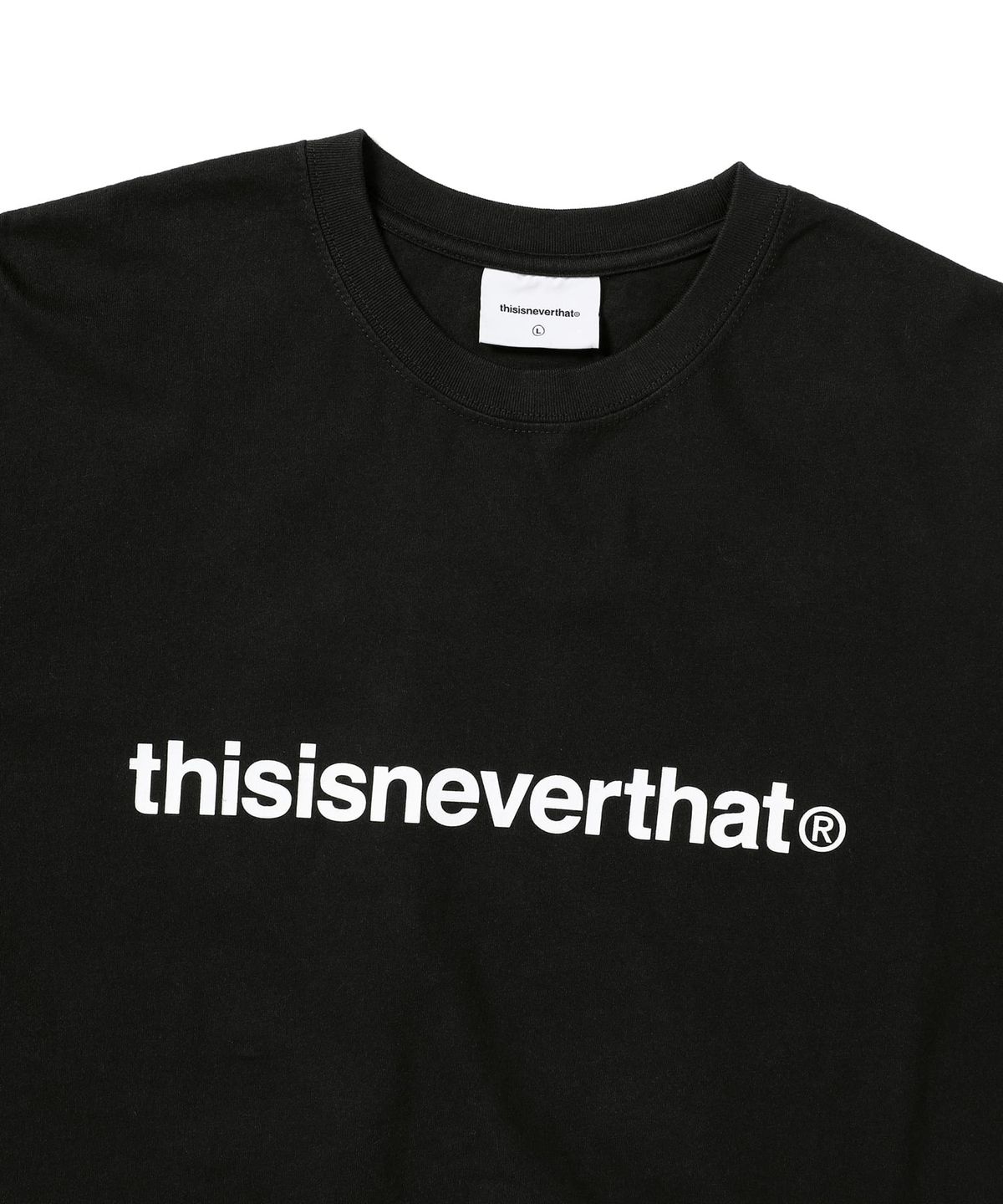 디스이즈네버댓(THISISNEVERTHAT) (SS25) T-Logo L/S Tee Black
