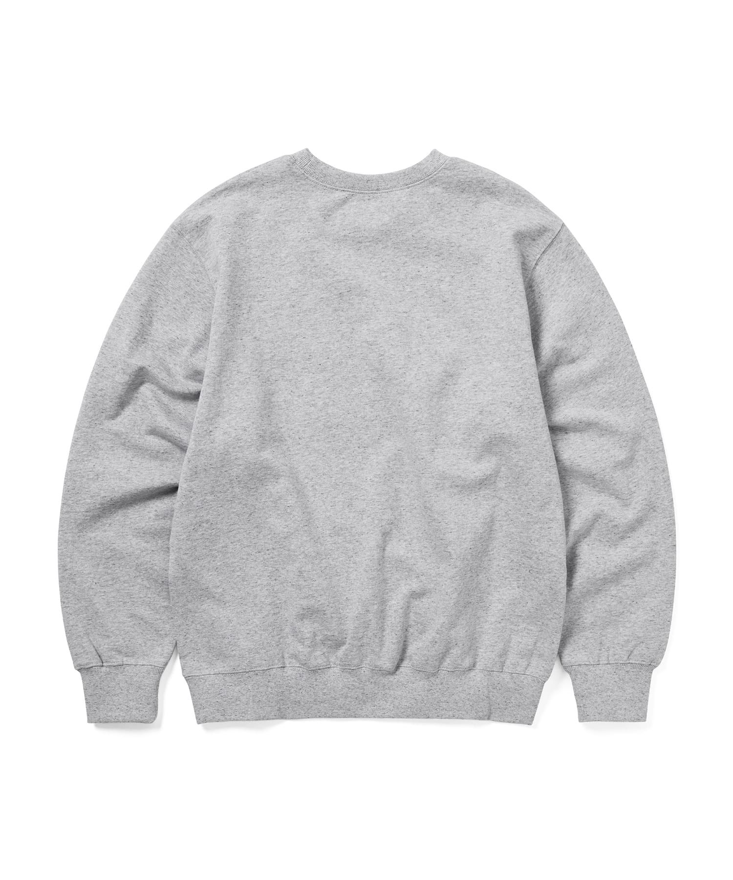 【THISISNEVERTHAT】クロスステッチ クルーネック ヘザーグレ MUSINSA公式 | thisisneverthat® Cross Stitched Crewneck
