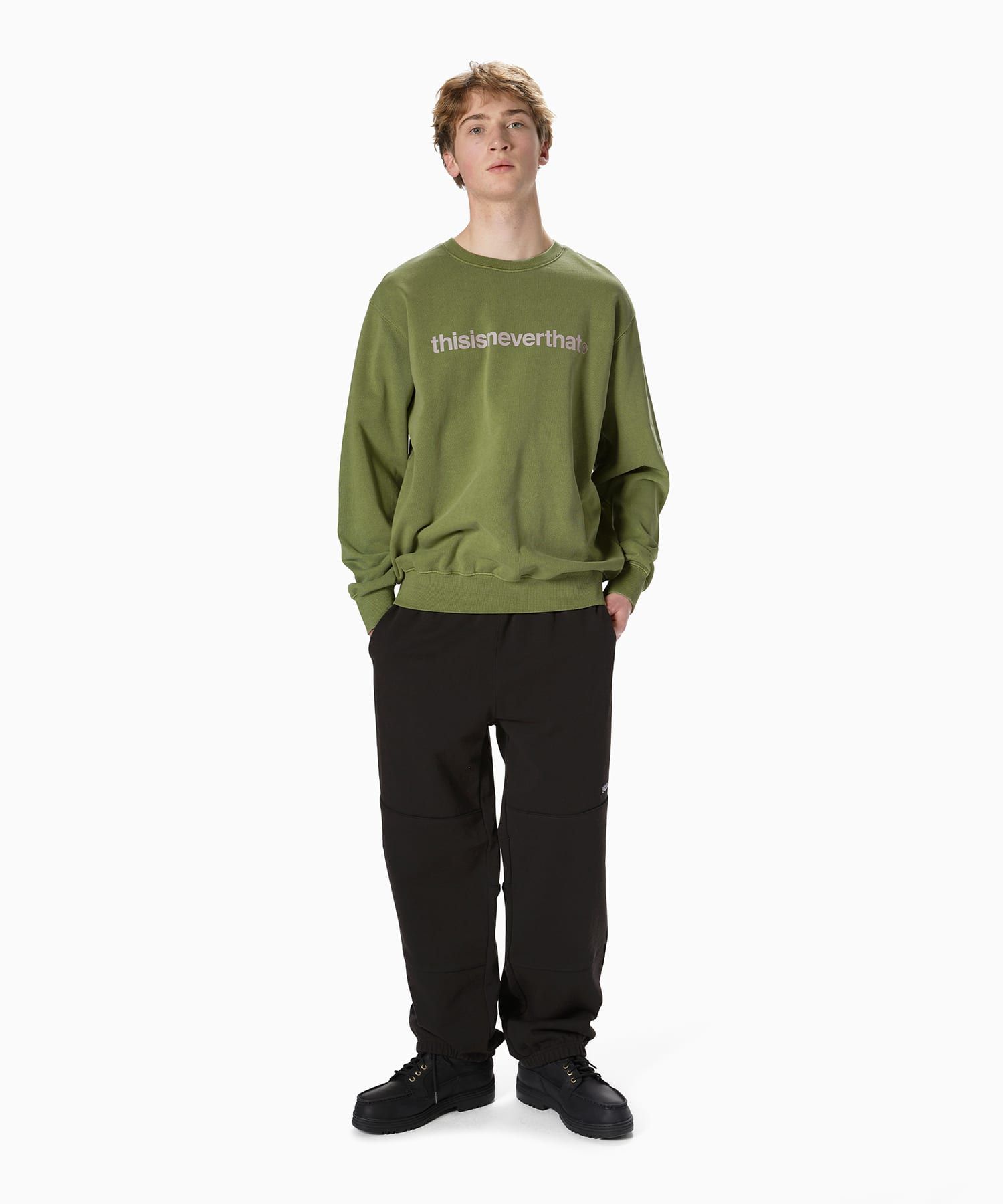 【THISISNEVERTHAT】T-Logo LT Crewneck Moss Green MUSINSA公式 | thisisneverthat® T-Logo LT Crewneck Moss Green