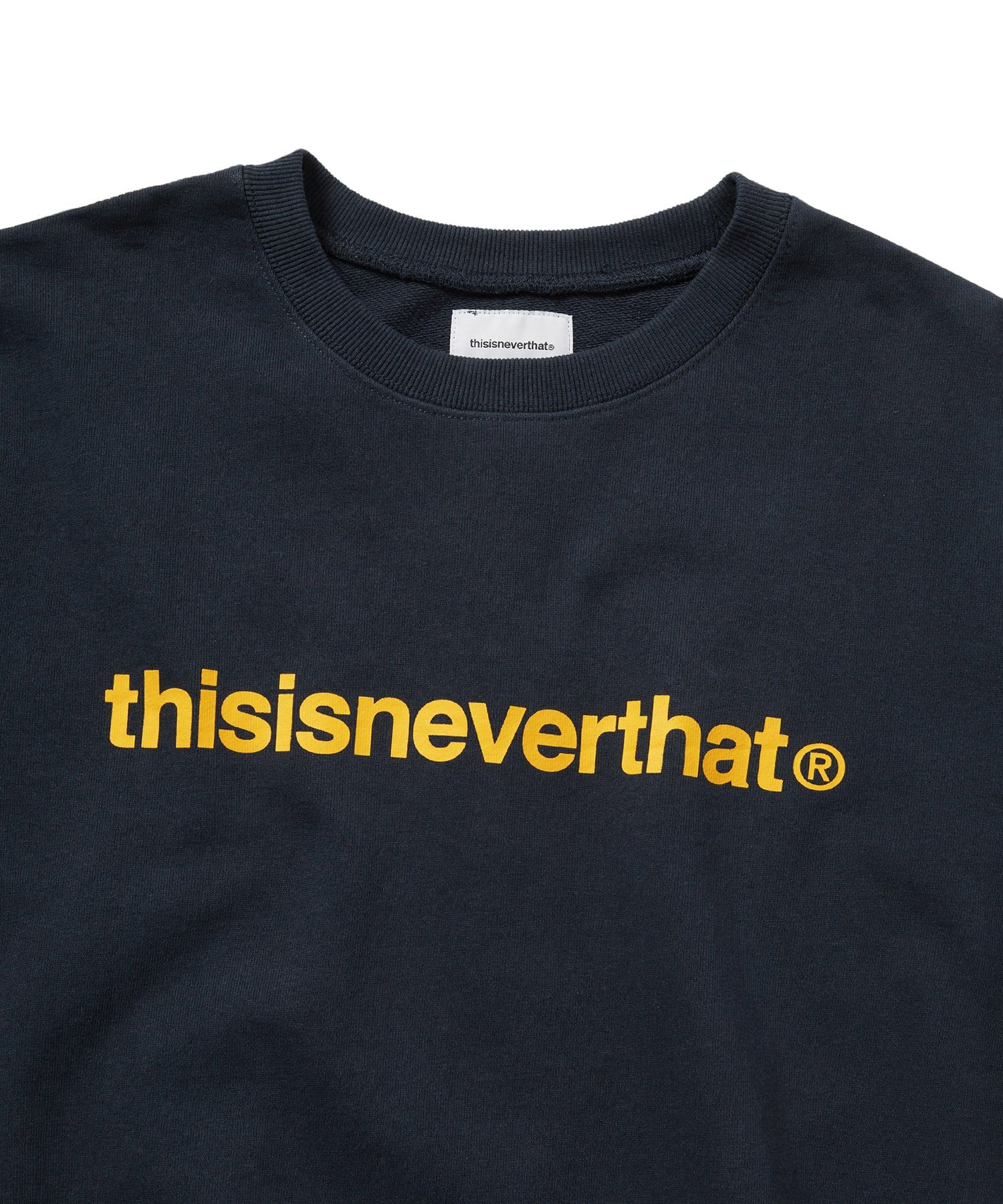 MUSINSA公式 | thisisneverthat T-Logo LT Crewneck Navy