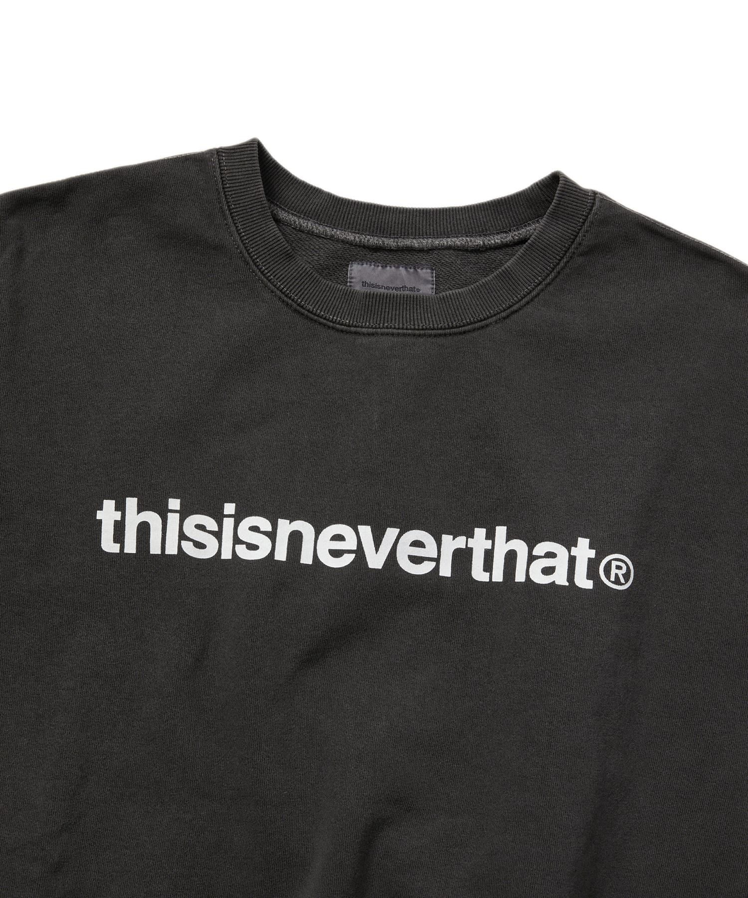 【THISISNEVERTHAT】T-Logo LT クルーネックチャコール thisisneverthat T-Logo LT Crewneck | Charcoal