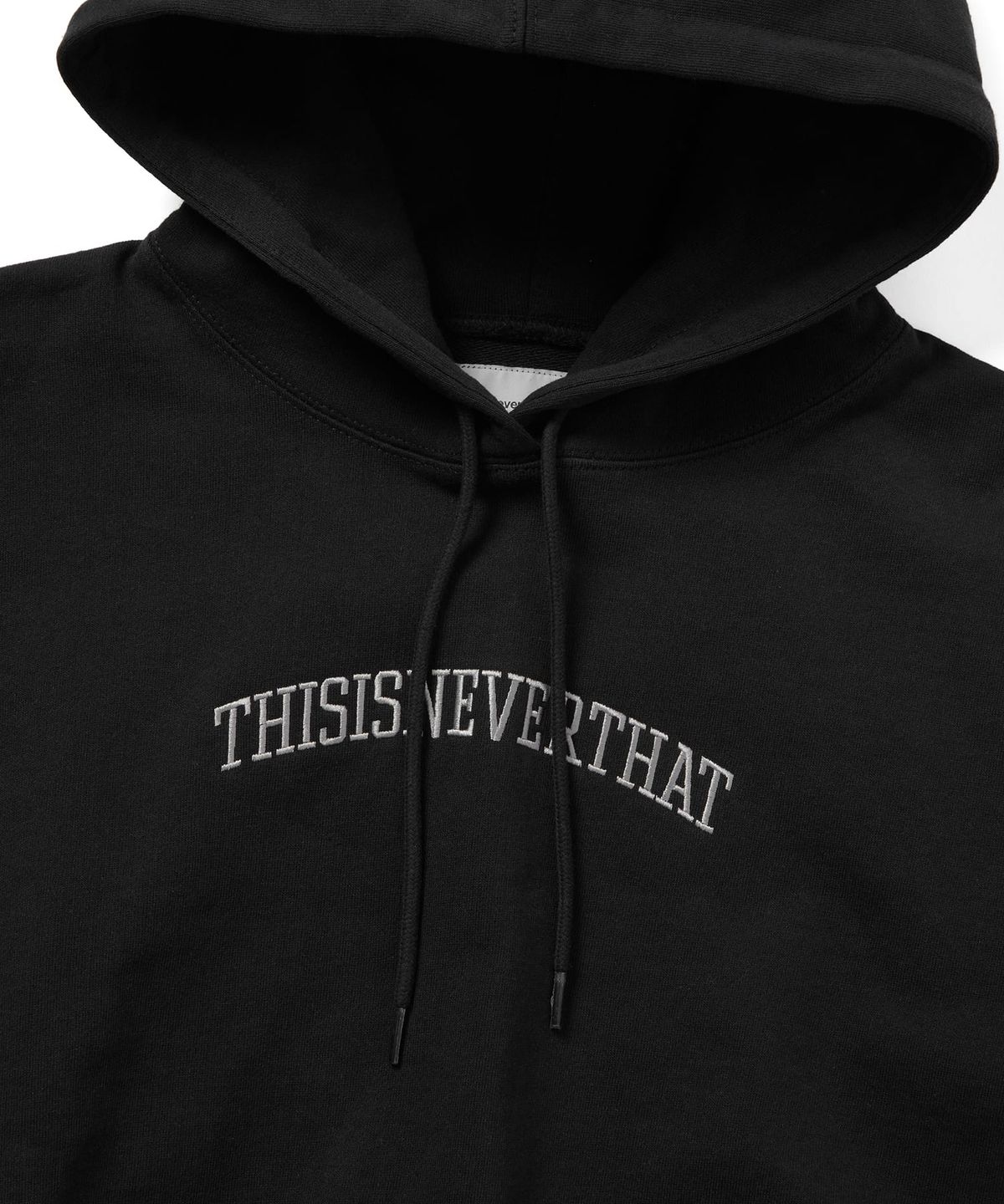 디스이즈네버댓(THISISNEVERTHAT) Arch-Logo W Hoodie Black