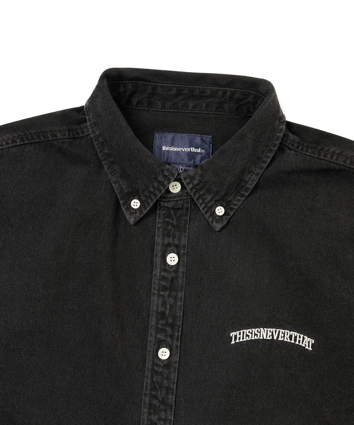 디스이즈네버댓(THISISNEVERTHAT) Washed Denim Shirt Black