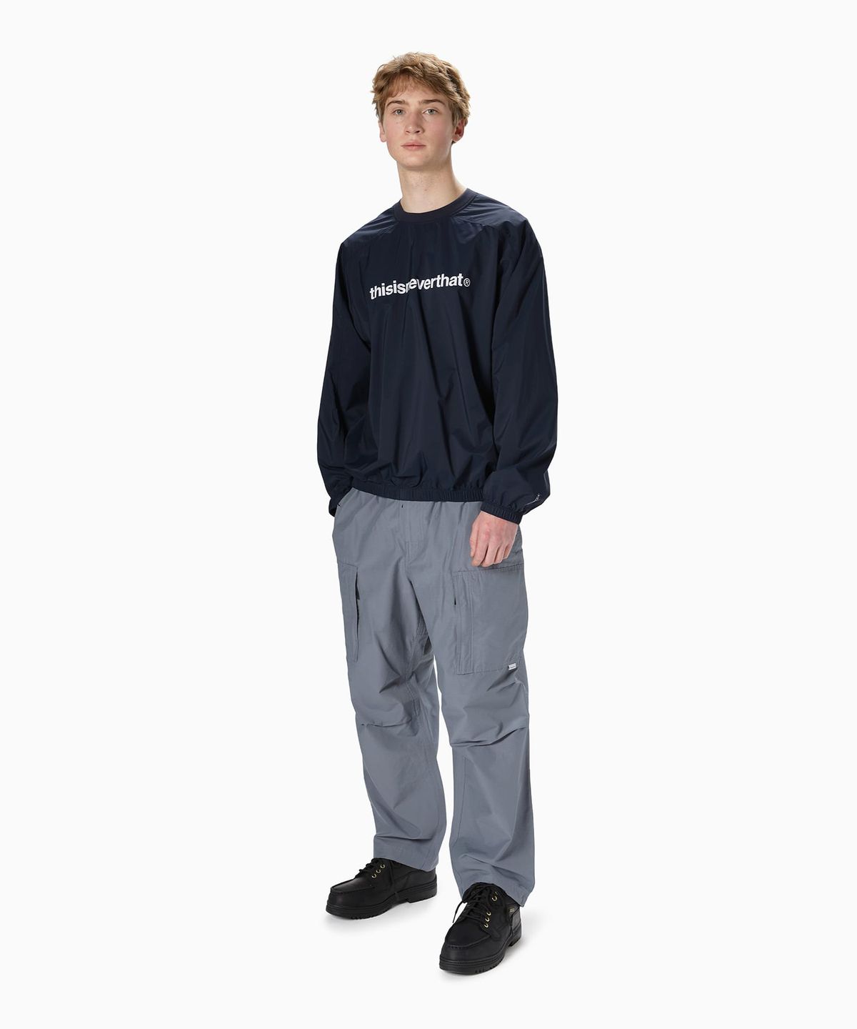 디스이즈네버댓(THISISNEVERTHAT) PERTEX® EQ Trail Pullover Navy