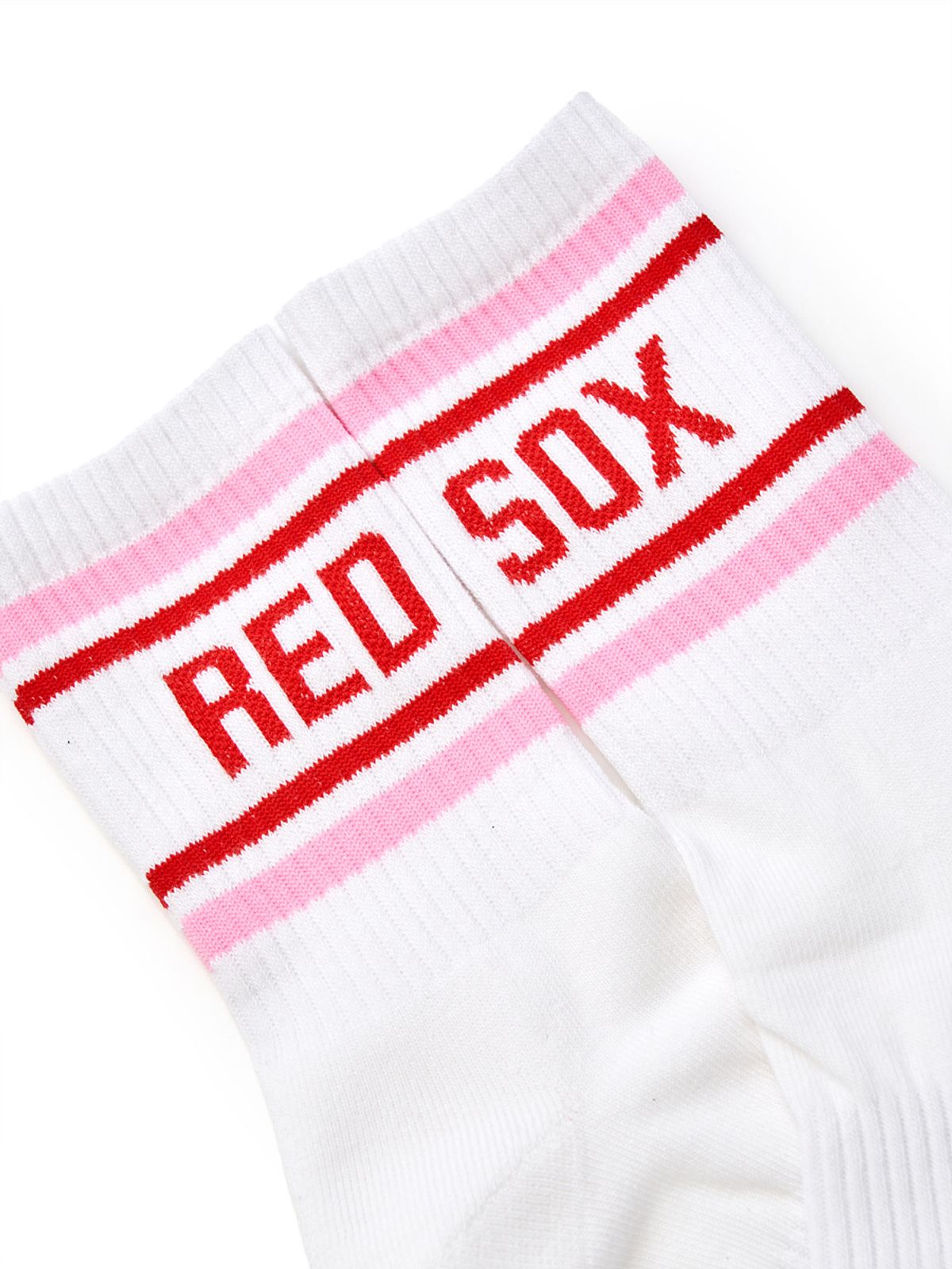 엠엘비(MLB) 스포티브 배색 장목양말 BOS (Pink)
