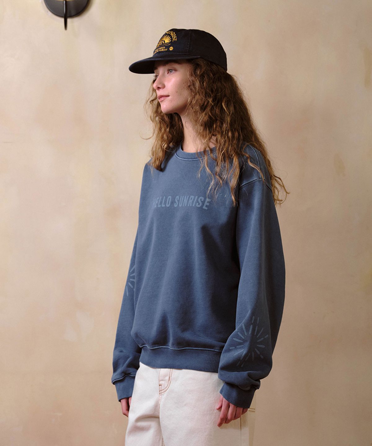 헬로 선라이즈(HELLO SUNRISE) Ethnic Symbol Sweatshirt_Teal