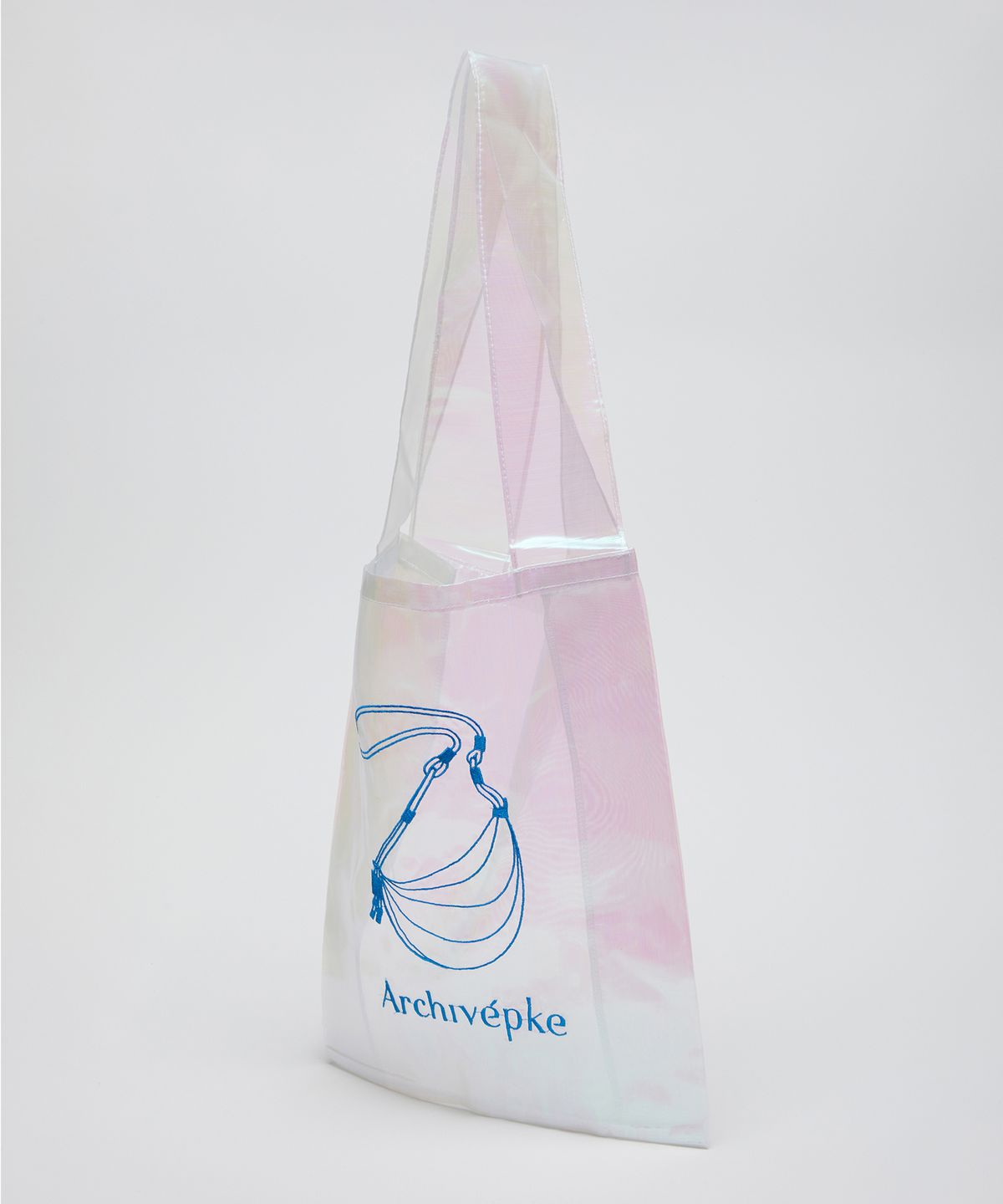 아카이브앱크(ARCHIVEPKE) [Fling-mové 000] Embroidery bag(Odd blue)