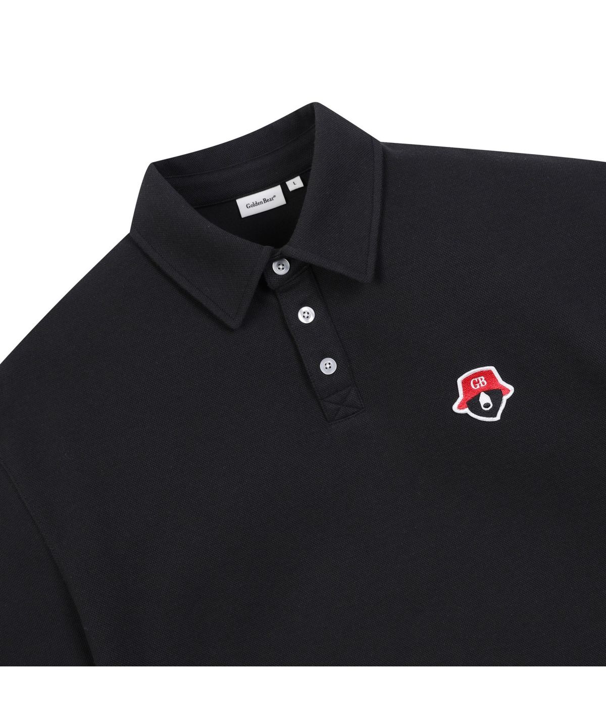 골든베어(GOLDEN BEAR) 1/2 Sleeves Polo Collar Sweatshirt_G4TAM25191BKX