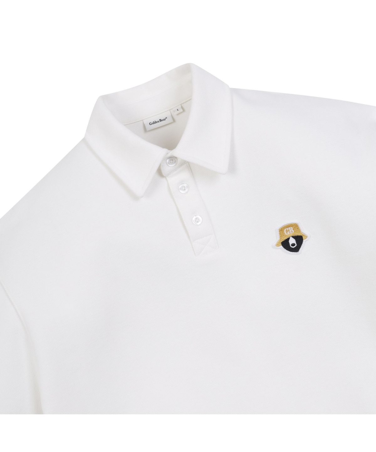골든베어(GOLDEN BEAR) 1/2 Sleeves Polo Collar Sweatshirt_G4TAM25191IVX
