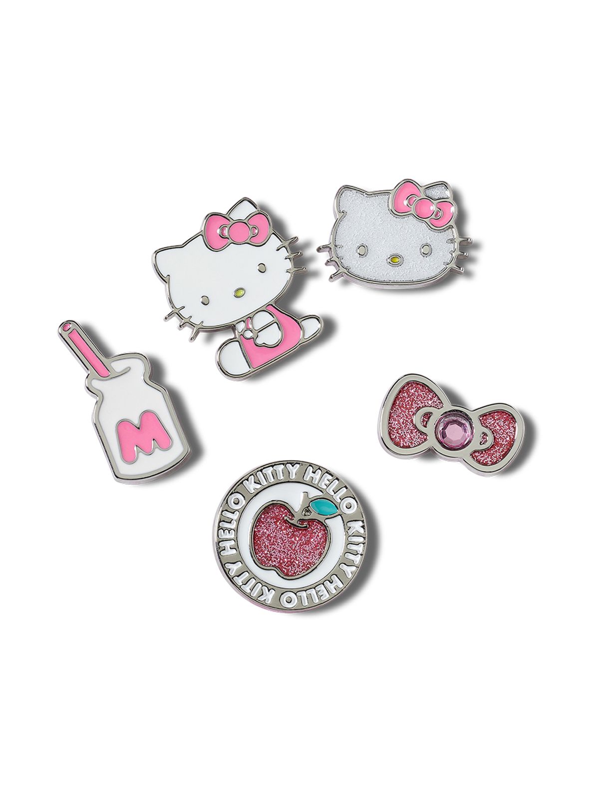 크록스키즈(CROCS KIDS) 지비츠 HELLO KITTY FRNDS ELEVTD 5세트