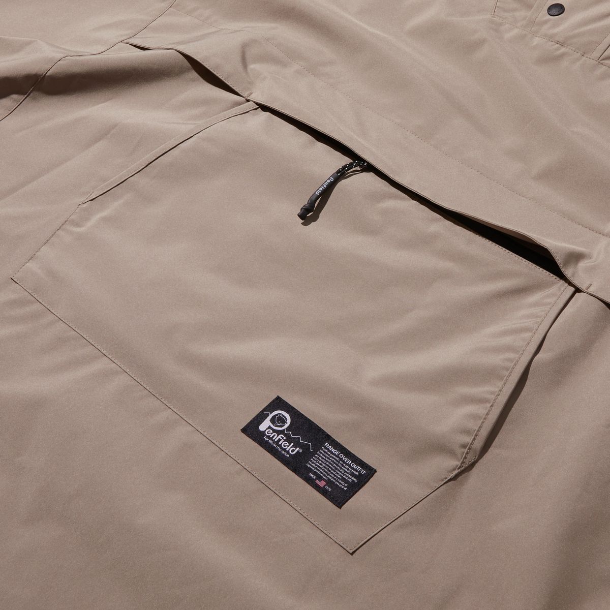 펜필드(PENFIELD) 레이어 패커블 판초 베이지_FR1WJ04U