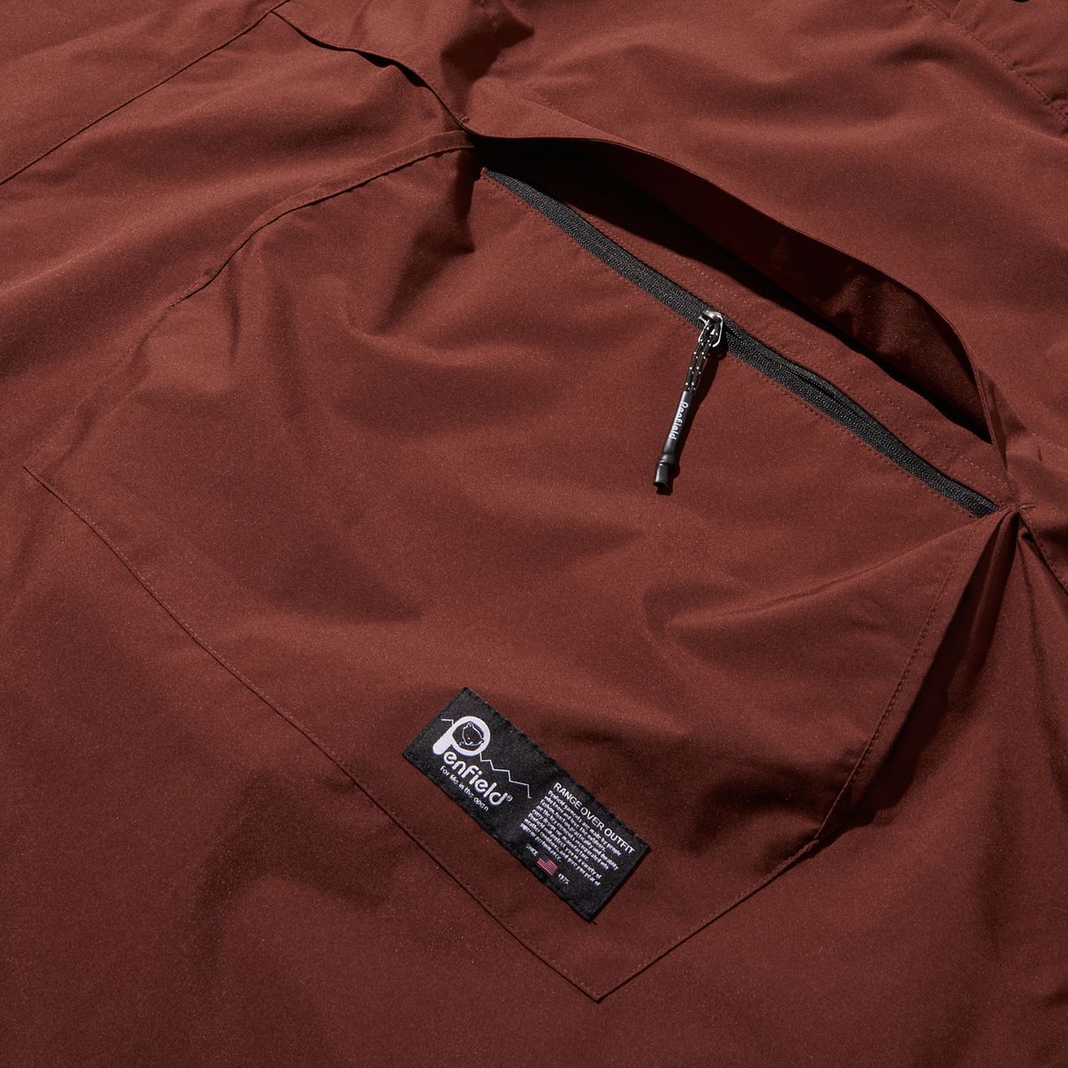 펜필드(PENFIELD) 레이어 패커블 판초 멜란지브라운_FR1WJ05U