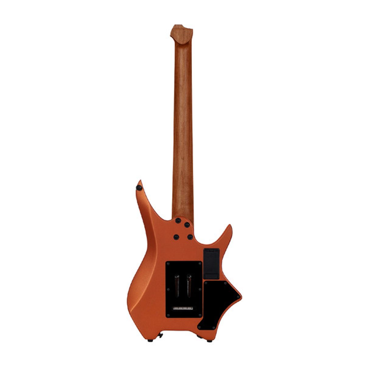 헥스기타(HEXGUITARS) 왼손용 헤드리스 일렉기타 N500L S/MCO 메탈릭 코랄 오렌지