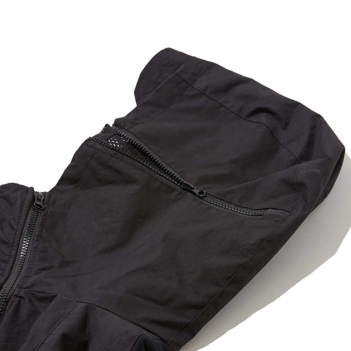 펜필드(PENFIELD) CN 믹스드 오픈 후디 스웨트 자켓 블랙_FR1KH50U