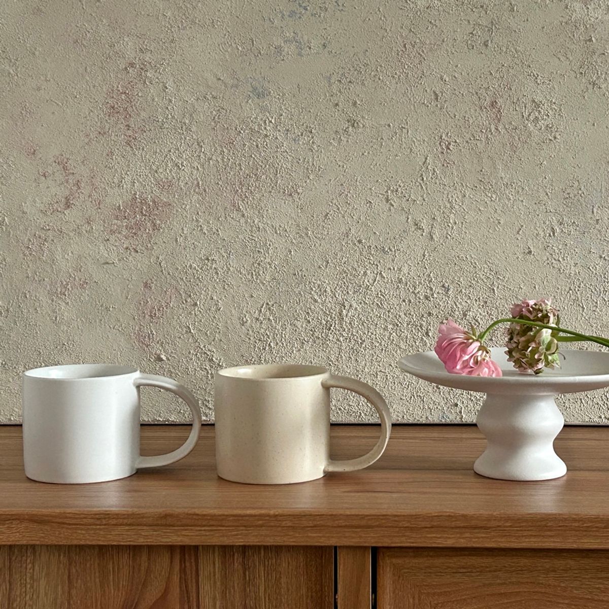앨리건트 테이블(ELEGANT TABLE) 젠 무광 머그잔 1p선물세트 2color