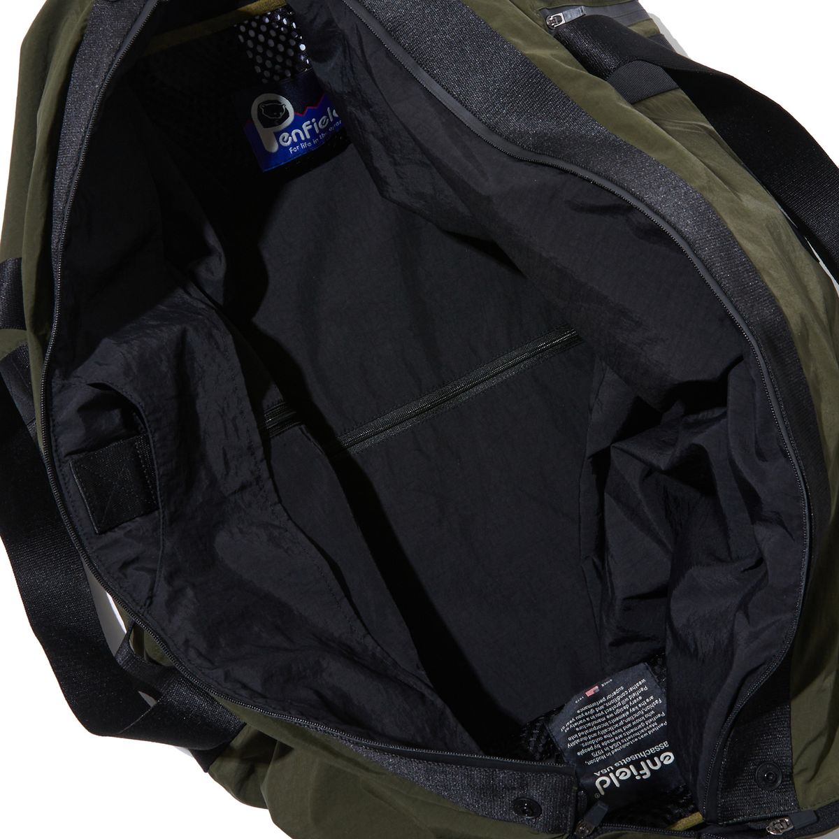 펜필드(PENFIELD) 수트케이스 보스턴백 올리브_FR7AB01U