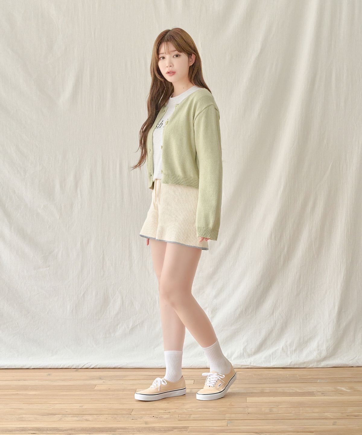 룰루렐라(LULULELA) [5pack] 뉴라이트 컬러 골지 중목 양말