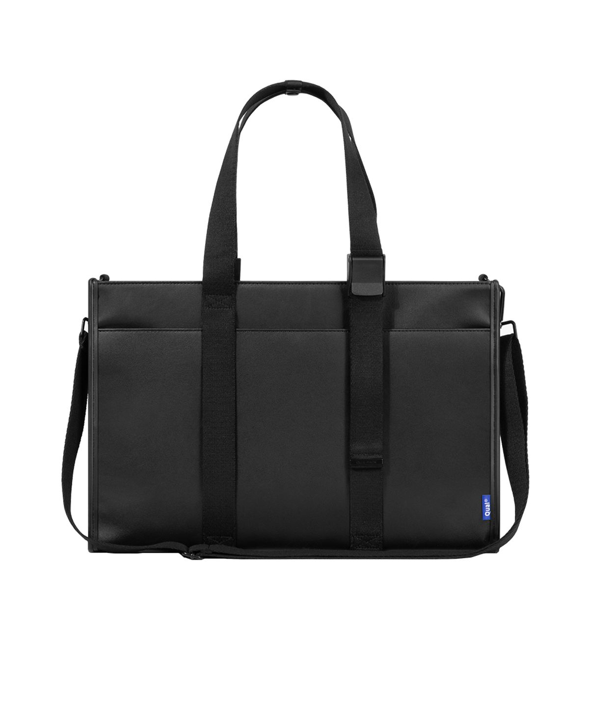 퀄팩(QUALPACK) 에센셜 토트백 331 비건레더 블랙