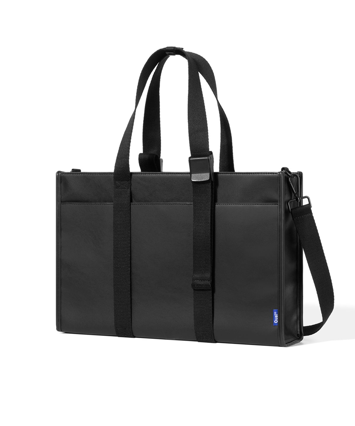 퀄팩(QUALPACK) 에센셜 토트백 331 비건레더 블랙