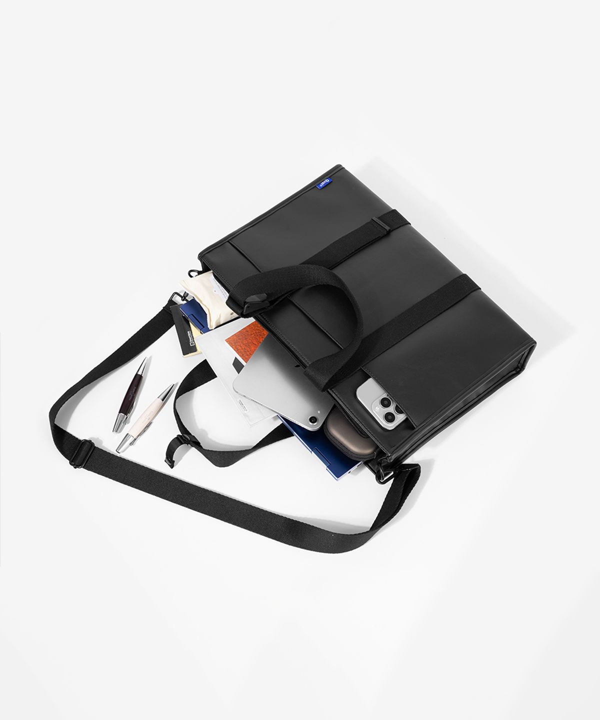 퀄팩(QUALPACK) 에센셜 토트백 331 비건레더 그레이