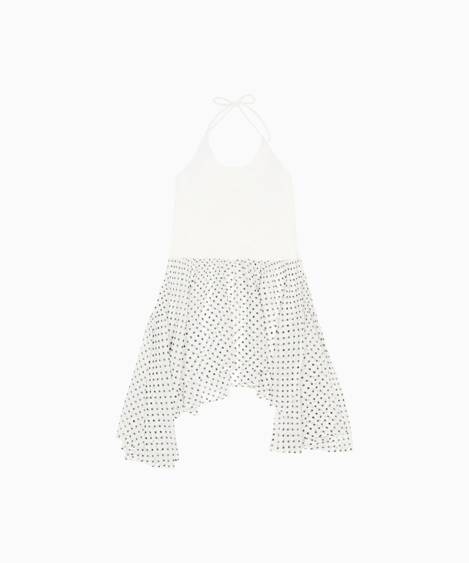 【OHESHIO】25ss LAYERED HALTER DRESS MUSINSA | OHESHIO LAYERED HALTER DRESS, DOT IVORY