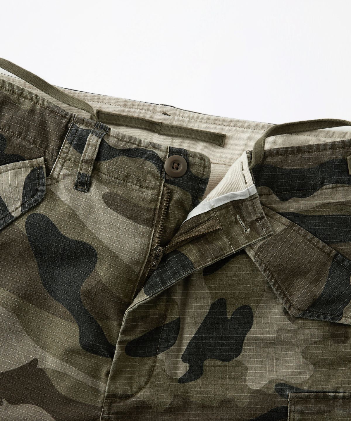 아웃스탠딩(OUTSTANDING) M-65 RIPSTOP CARGO PANTS_WOODLAND CAMO