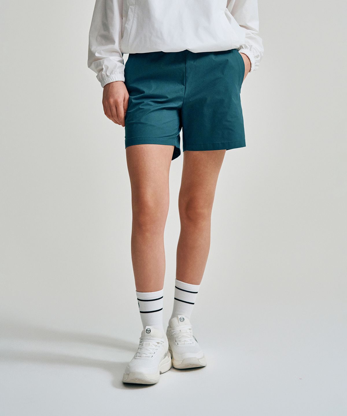 세르지오 타키니(SERGIO TACCHINI) W 에센셜 4인치 반바지 (D.Green)