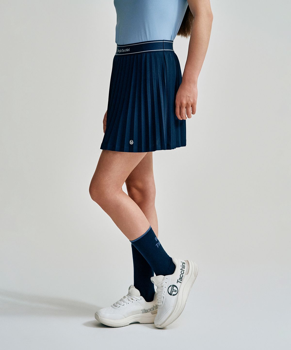 세르지오 타키니(SERGIO TACCHINI) U 백 레터링 하이 삭스 (Navy)