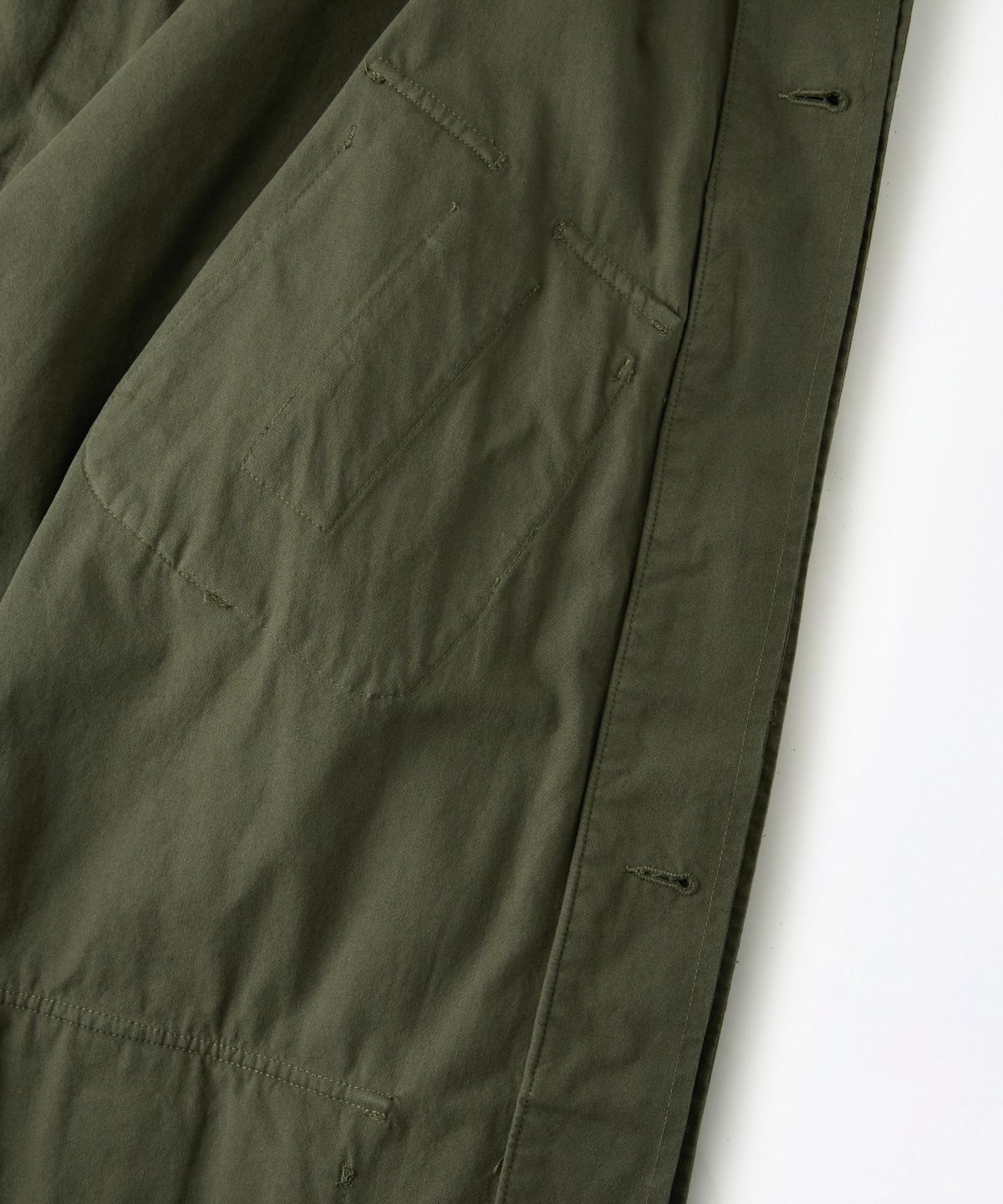 아웃스탠딩(OUTSTANDING) 2ND POPLIN JUNGLE FATIGUE JACKET_OLIVE