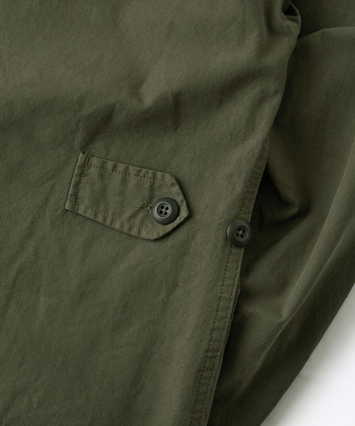 아웃스탠딩(OUTSTANDING) 2ND POPLIN JUNGLE FATIGUE JACKET_OLIVE