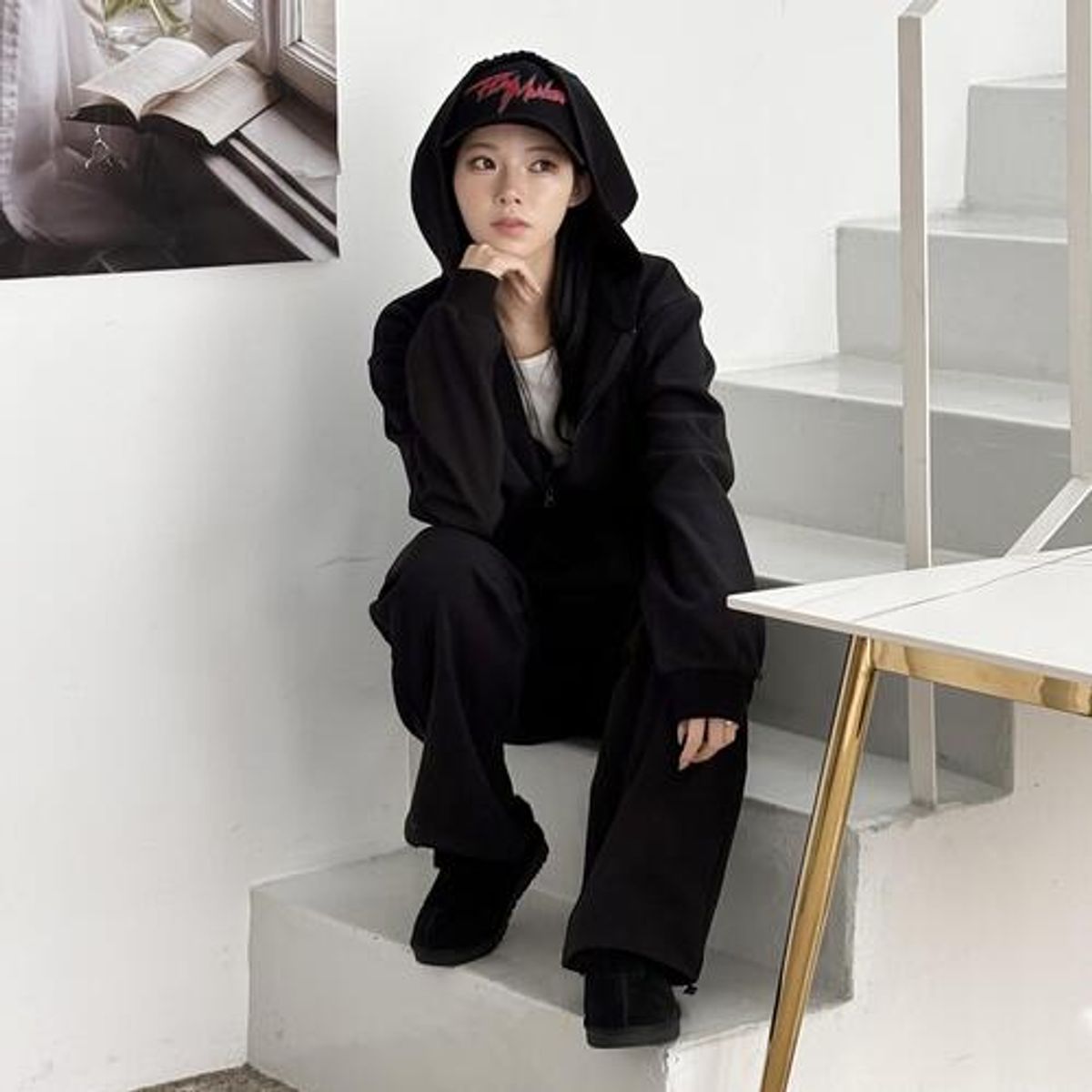 플레이몬스터(PLAYMONSTER) 몬스터 다이나믹 후드 집업 셋업