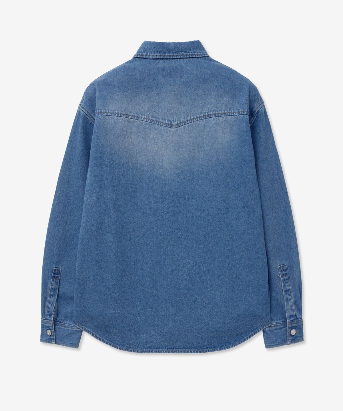 티엔지티(TNGT) Denim Western Shirt (Washed Blue) TNSH5E103B2