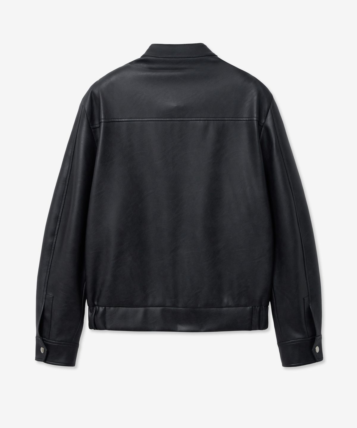 티엔지티(TNGT) Faux Leather Bike Jumper (Black) TNJU5E105BK