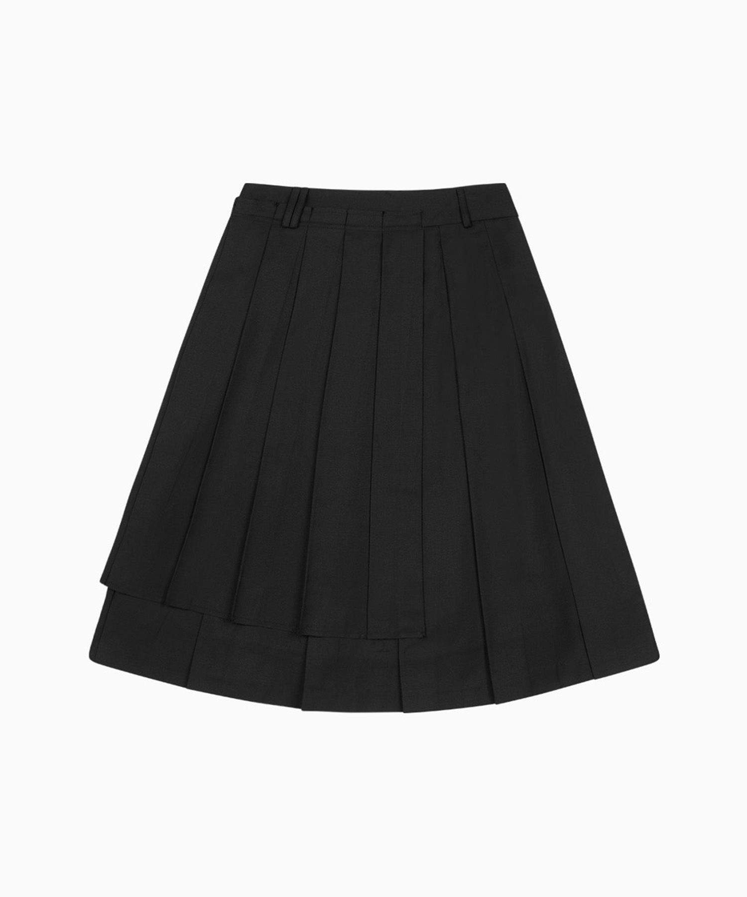 [OHESHIO] PLEATED LAYERED SKIRT ★人気★ MUSINSA | OHESHIO PLEATED LAYERED SKIRT, BLACK